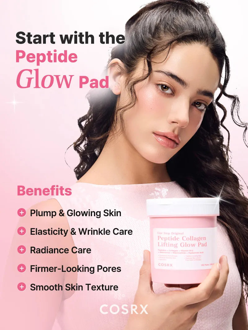 One Step Original Peptide Collagen Lifting Glow Pad - Image 3